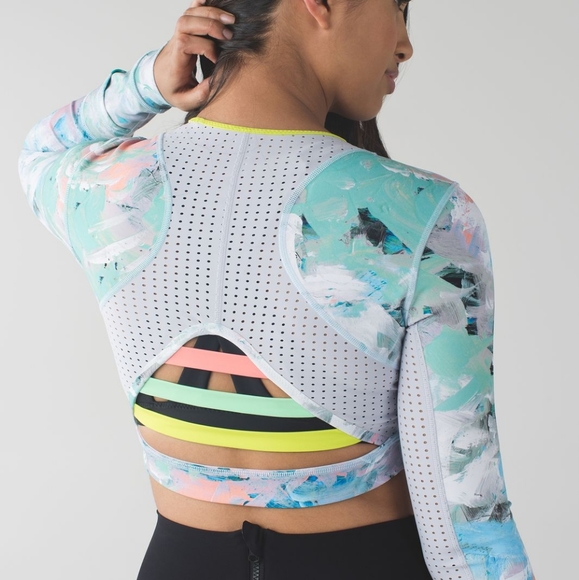 lululemon athletica Tops - 🦄 RARE Lululemon Paddle Crop Top Blushed Illusion